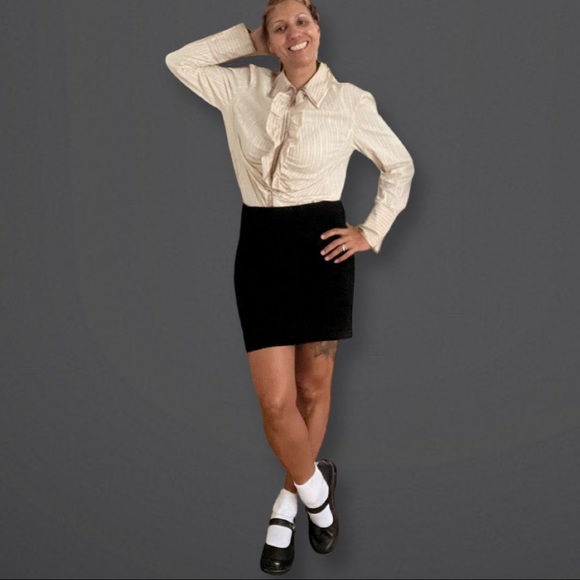 VTG  Pinstripe brown ruffle front hook and loop closing silk edge Ham detail - Picture 6 of 15